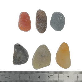 27x19 to 21x14mm Bezel Edge Druzy Set Of 6