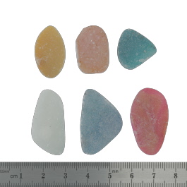 30x19 to 17x16mm Bezel Edge Druzy Set Of 6