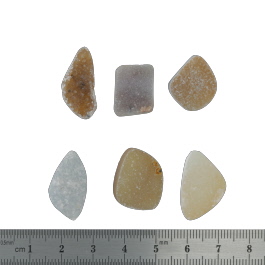 22x15 to 16x13mm Bezel Edge Druzy Set Of 6