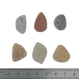 24x16 to 17x13mm Bezel Edge Druzy Set Of 6