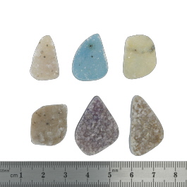 27x19 to 21x13mm Bezel Edge Druzy Set Of 6