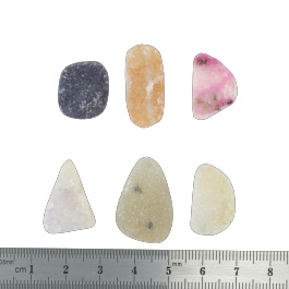 24x17 to 17x15mm Bezel Edge Druzy Set Of 6
