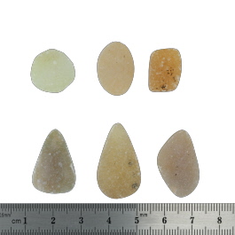 27x16 to 16x12mm Bezel Edge Druzy Set Of 6