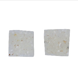 12x12mm Bezel Edge Druzy - Pair