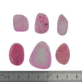 29x23 to22x12mm Bezel Edge Druzy Set Of 6