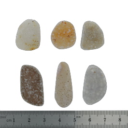 29x15 to 19x17mm Bezel Edge Druzy Set Of 6