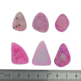 26x20 to 19x15mm Bezel Edge Druzy Set Of 6