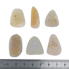 29x17 to 21x17mm Bezel Edge Druzy Set Of 6