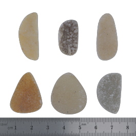 29x12 to 22x12mm Bezel Edge Druzy Set Of 6