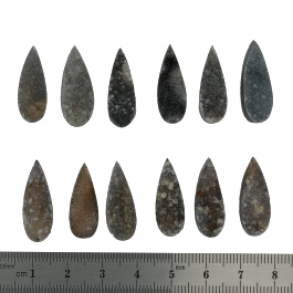 24x9 to21x9mm Bezel Edge Druzy Set Of 12