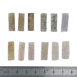21x7 to 20x7mm Bezel Edge Druzy Set Of 12