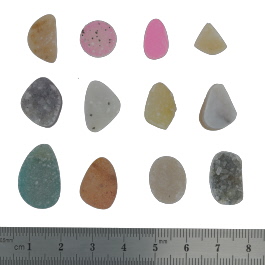 21x14 to 11x9mm Bezel Edge Druzy Set Of 12