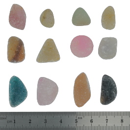 23x12 to 12x9mm Bezel Edge Druzy Set Of 12