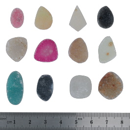 22x11 to 13x9mm Bezel Edge Druzy Set Of 12