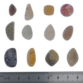 20x13 to 12x8mm Bezel Edge Druzy Set Of 12