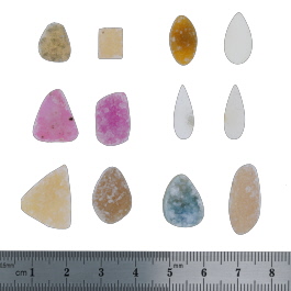 19x15 to 9x7mm Bezel Edge Druzy Set Of 12