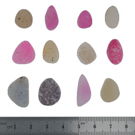 19x13 to 11x10mm Bezel Edge Druzy Set Of 12