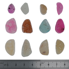 22x13 to 12x9mm Bezel Edge Druzy Set Of 12