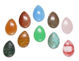 25x18mm Pear Cabochon Assortment - Pack of 10