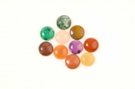 12mm Gemstone Round Cabochon Assortment - Pack of 100