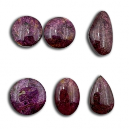 Purpurite Cabochon Assortment Freeform - Pack of 6