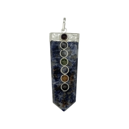 Sodalite 7 Chakra Bridge Pendant