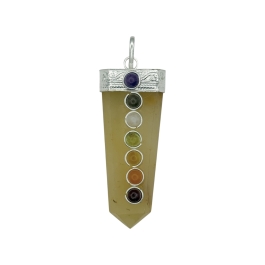Yellow Aventurine 7 Chakra Bridge Pendant