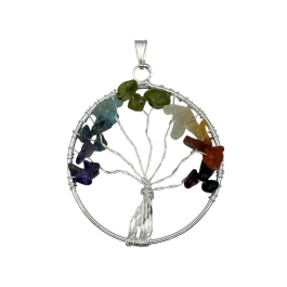 7 Chakra Tree Of Life Pendant