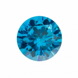 10mm Round Blue CZ - Pack of 1