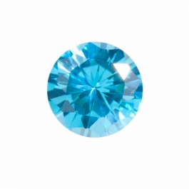 10mm Round Blue Topaz CZ - Pack of 1