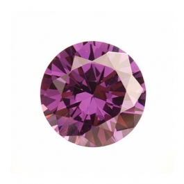 10mm Round Light Amethyst CZ - Pack of 1