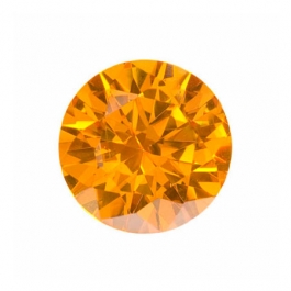 10mm Round Golden Yellow CZ - Pack of 1