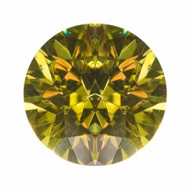 18mm Round Peridot CZ - Pack of 1