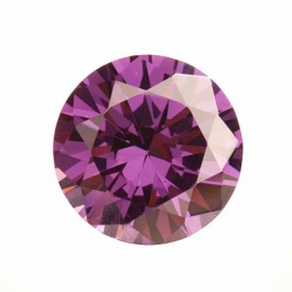 18mm Round Light Amethyst CZ - Pack of 1