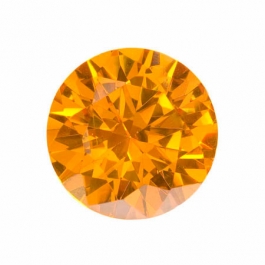 18mm Round Golden Yellow CZ - Pack of 1