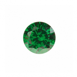 4mm Round Emerald Green CZ - Pack of 5