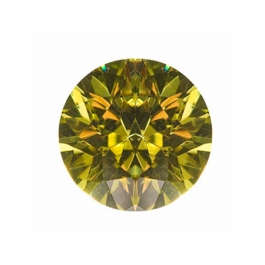 4mm Round Peridot CZ - Pack of 5