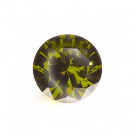 4mm Round Olive CZ - Pack of 5