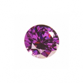 4mm Round Amethyst CZ - Pack of 5