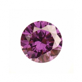 4mm Round Light Amethyst CZ - Pack of 5