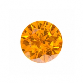 4mm Round Golden Yellow CZ - Pack of 5