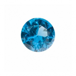 5mm Round Blue Zircon CZ - Pack of 5