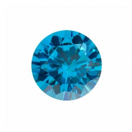 6mm Round Blue CZ - Pack of 2
