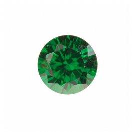 6mm Round Emerald Green CZ - Pack of 2