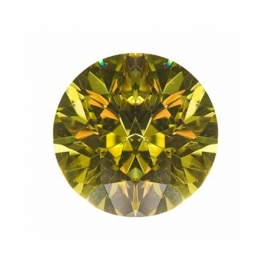 6mm Round Peridot CZ - Pack of 2