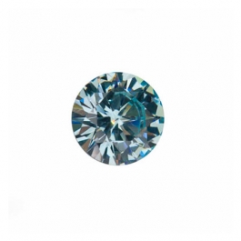 6mm Round Aquamarine CZ - Pack of 2