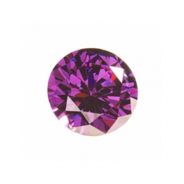 6mm Round Amethyst CZ - Pack of 2