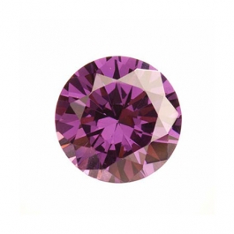 6mm Round Light Amethyst CZ - Pack of 2