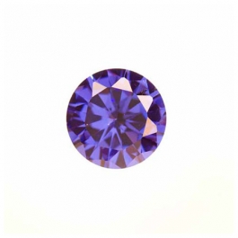 8mm Round Tanzanite CZ - Pack of 1