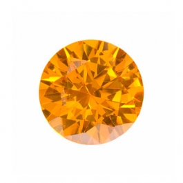 8mm Round Golden Yellow CZ - Pack of 1